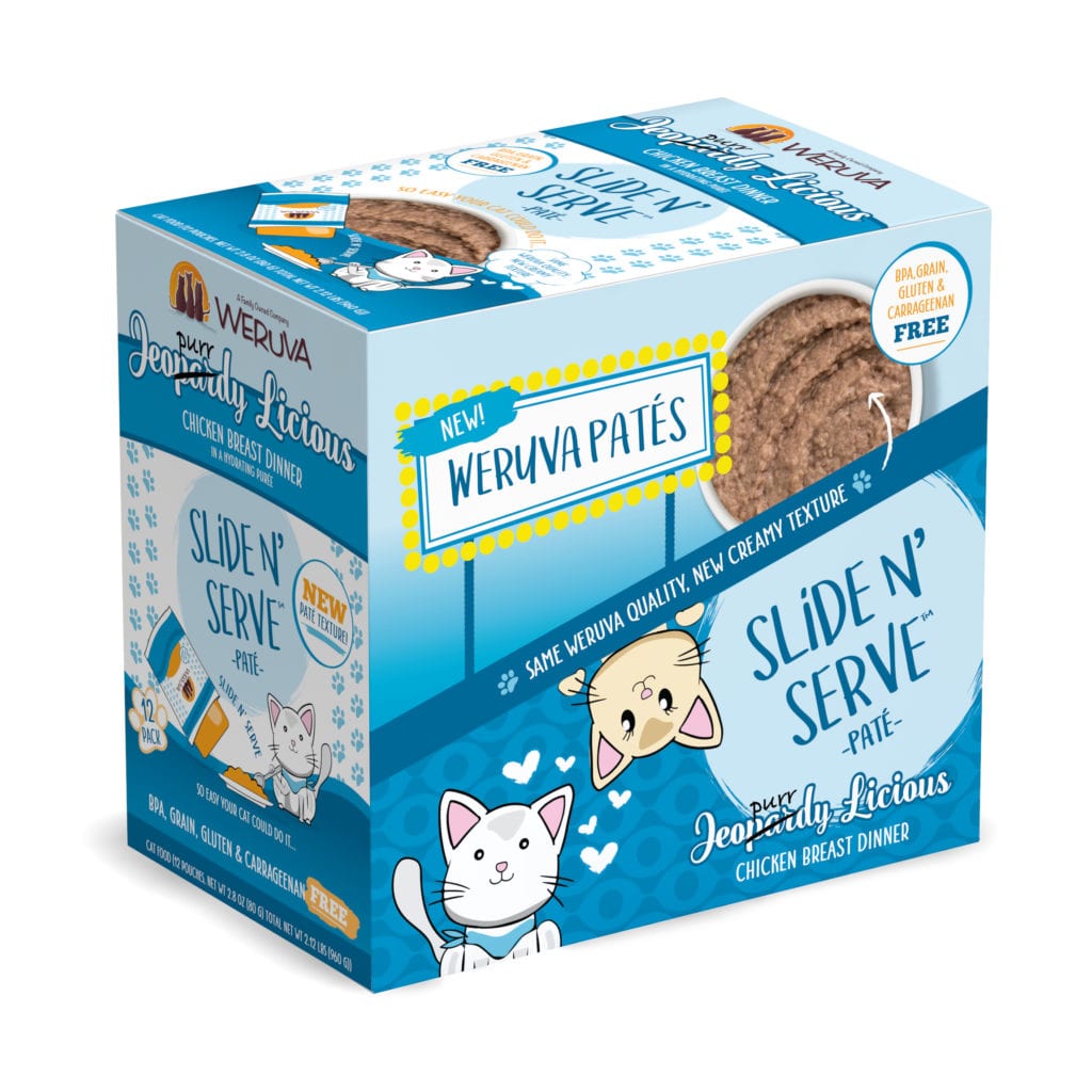 WERUVA CAT SLIDE N SERVE JEOPURRDY LICIOUS 2.8OZ CASE OF 12 POUCHES