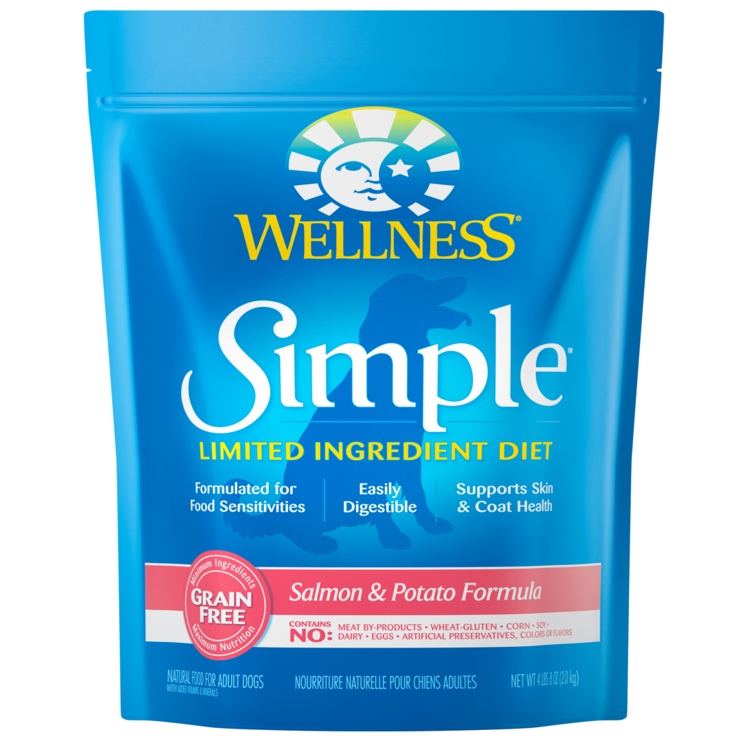 WELLNESS DOG SIMPLE LIMITED ONGREDIENT GRAIN FREE SALMON & POTATO 26LB
