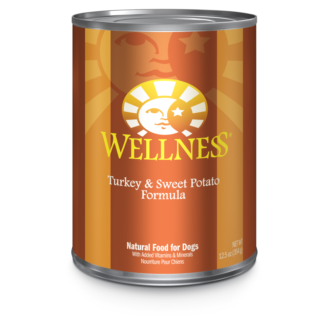 WELLNESS DOG TURKEY SWEET POTATO 12.5OZ CASE 12 CANS