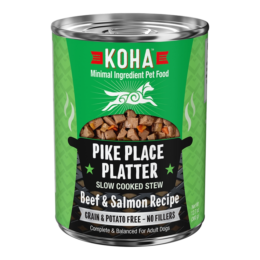 KOHA DOG GRAIN FREE PIKE PLACE STEW 12.7OZ CAN CASE OF 12