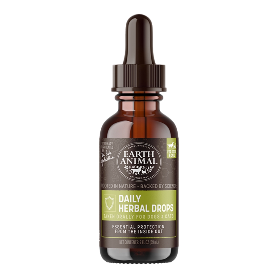 EARTH ANIMAL DOG APOTHECARY NATURAL FLEA & TICK DAILY INTERNAL HERBAL DROPS 2OZ
