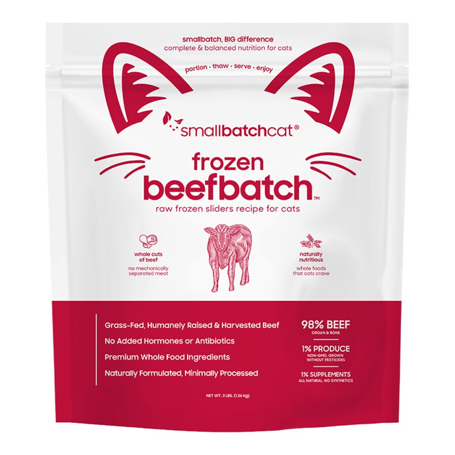SMALL BATCH CAT FROZEN BEEF SLIDERS 3LBS