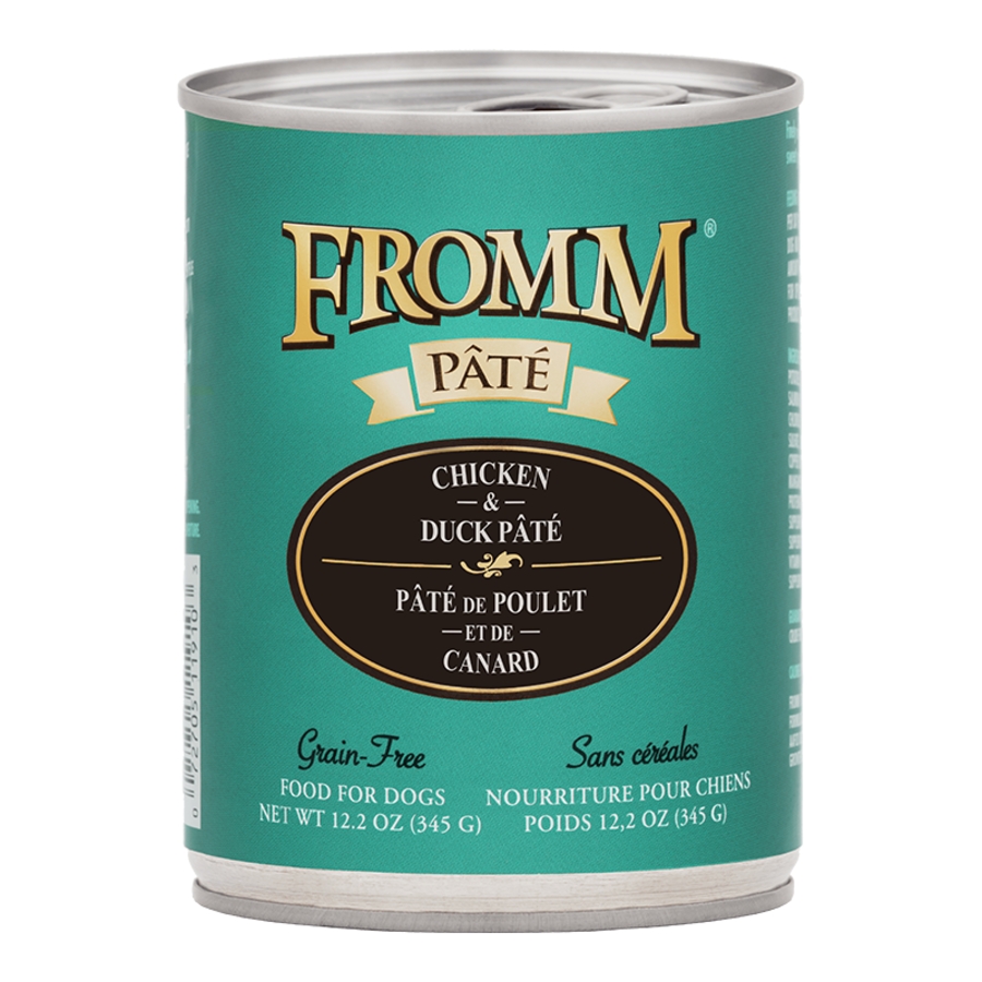 FROMM DOG CHICKEN & DUCK PATE 12.2OZ CAN CASE OF 12