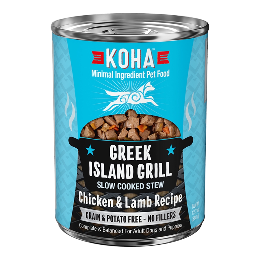 KOHA DOG GRAIN FREE GREEK ISLAND STEW 12.7OZ CAN CASE OF 12