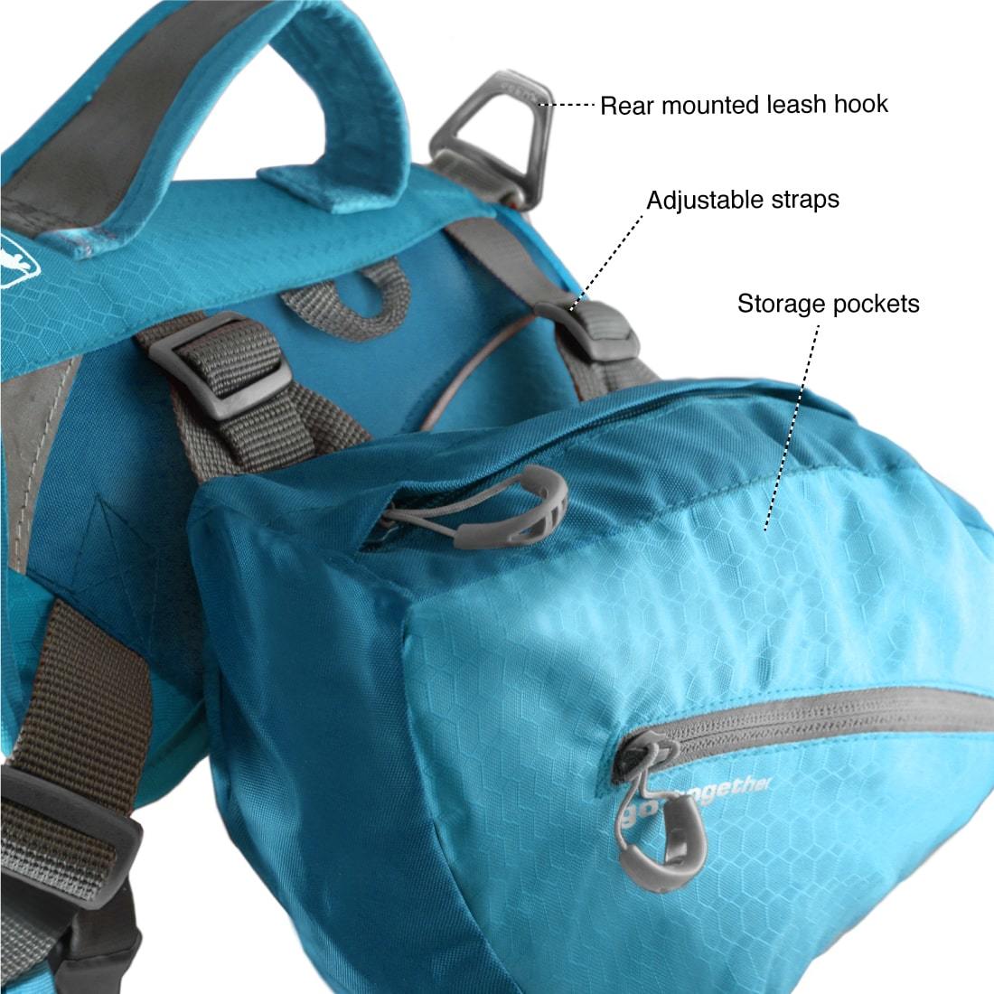 KURGO DOG BAXTER BACKPACK BARN RED