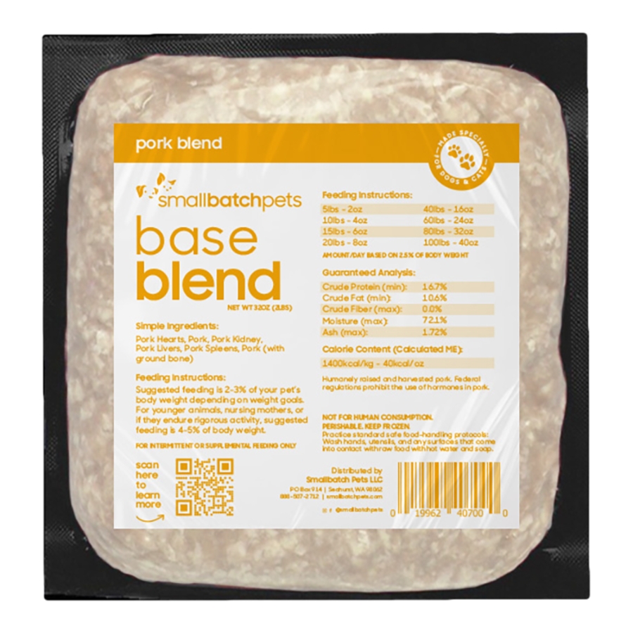 SMALL BATCH DOG CAT BASE BLEND PORK 2LBS