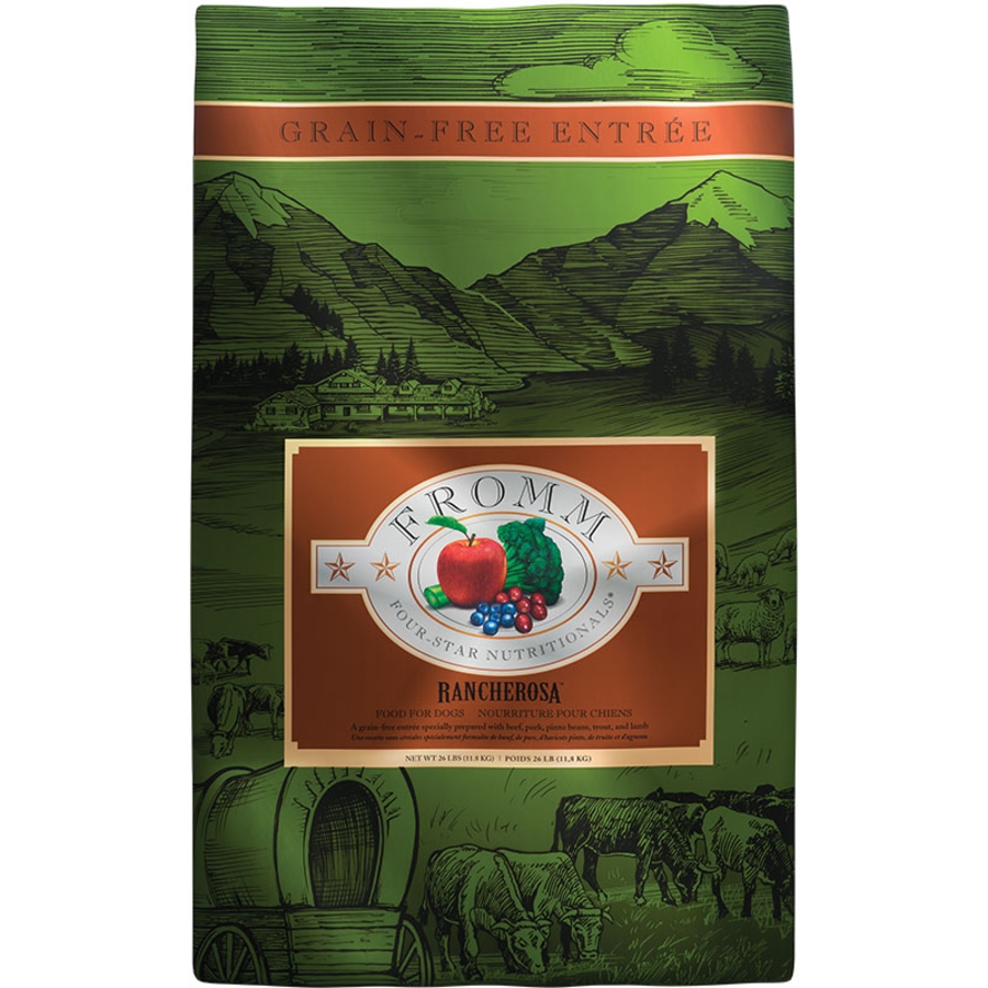 FROMM DOG 4STAR GRAIN FREE RANCHEROSA 26LBS