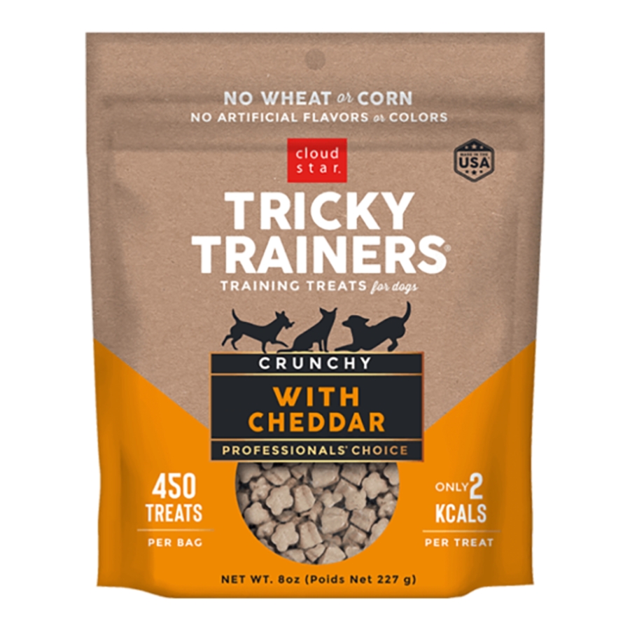 CLOUD STAR DOG TRICKY TRAINERS CRUNCHY CHEDDAR CHEESE 8OZ