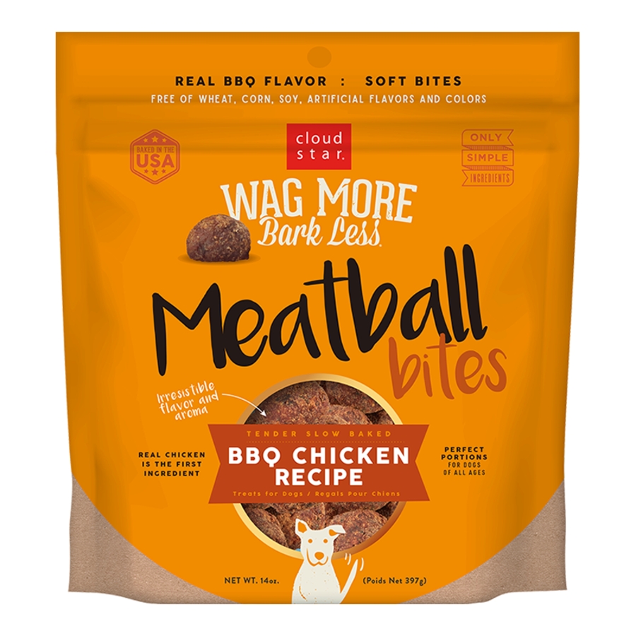 CLOUD STAR DOG WAG MORE BARK LESS GRAIN FREE MEATBALL CHICKEN RECIPE 14OZ