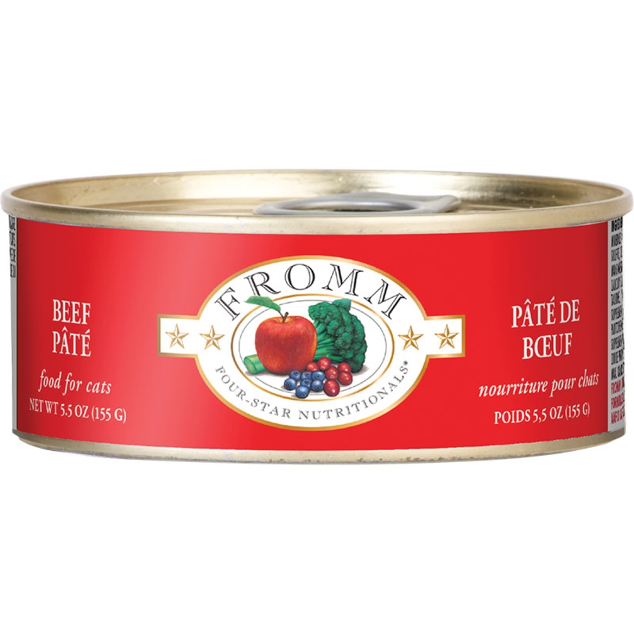 FROMM CAT 4STAR BEEF 5.5OZ CAN CASE OF 12