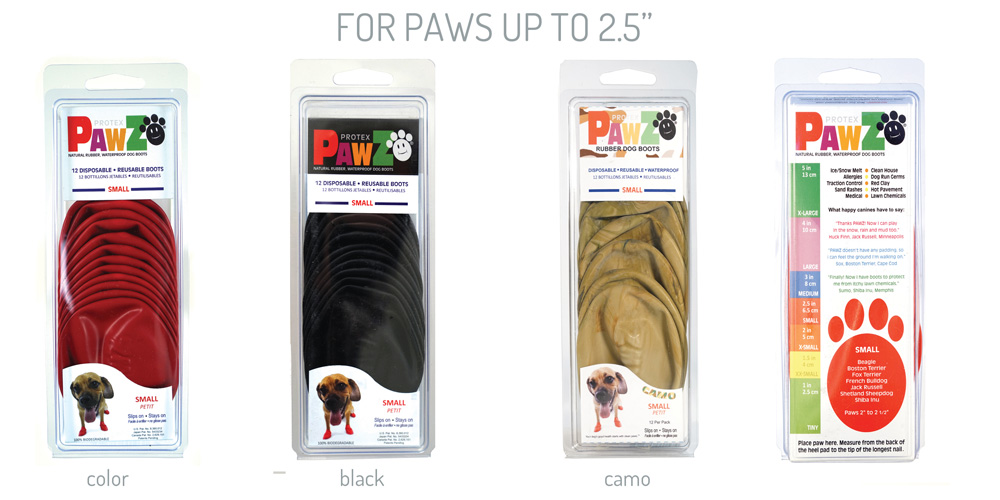 PAWZ DOG BOOTS BLACK SMALL 12 COUNT