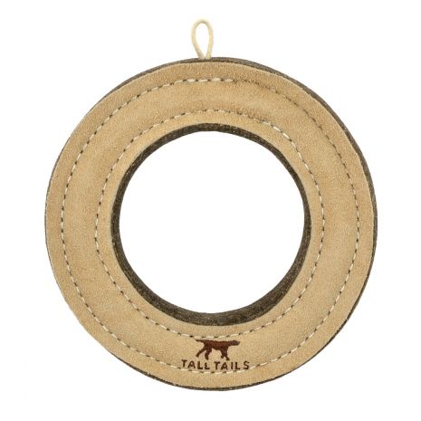 TALL TAILS DOG NATURAL LEATHER RING 7 INCHES