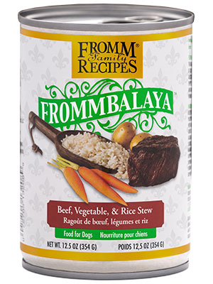 FROMM DOG FROMMBALAYA BEEF VEGETABLE & RICE STEW 12.5OZ CAN CASE OF 12 CANS