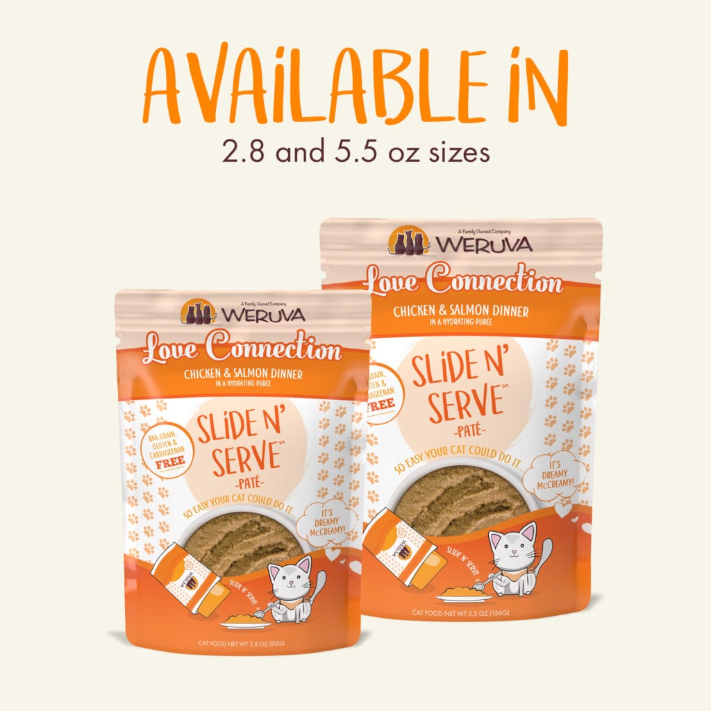 WERUVA CAT SLIDE N SERVE LOVE CONNECTION 2.8OZ CASE OF 12 POUCHES