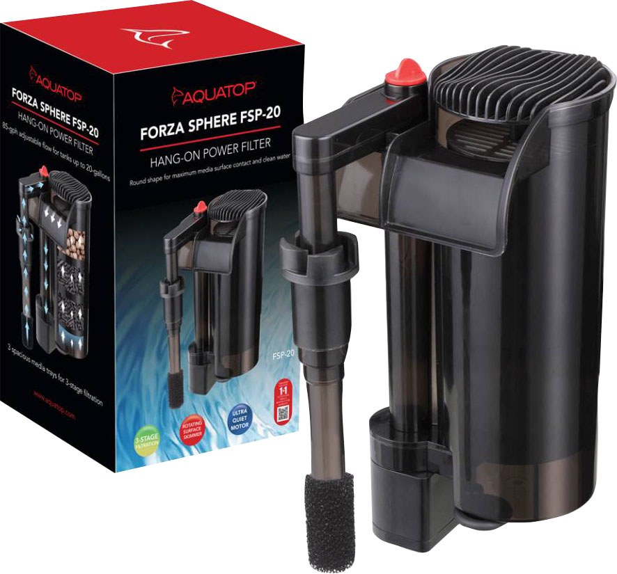 AQUATOP FORZA SPHERE HANG-ON FILTER W/SKIMMER