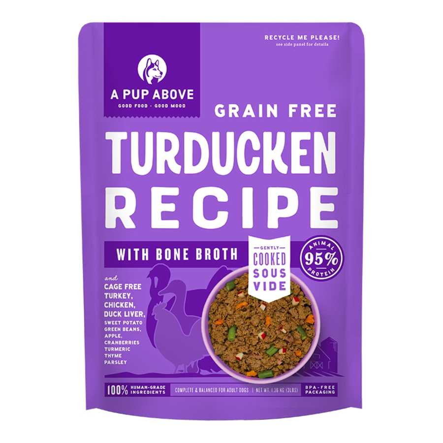 A PUP ABOVE DOG FROZEN GRAIN FREE TURDUCKEN 3LBS