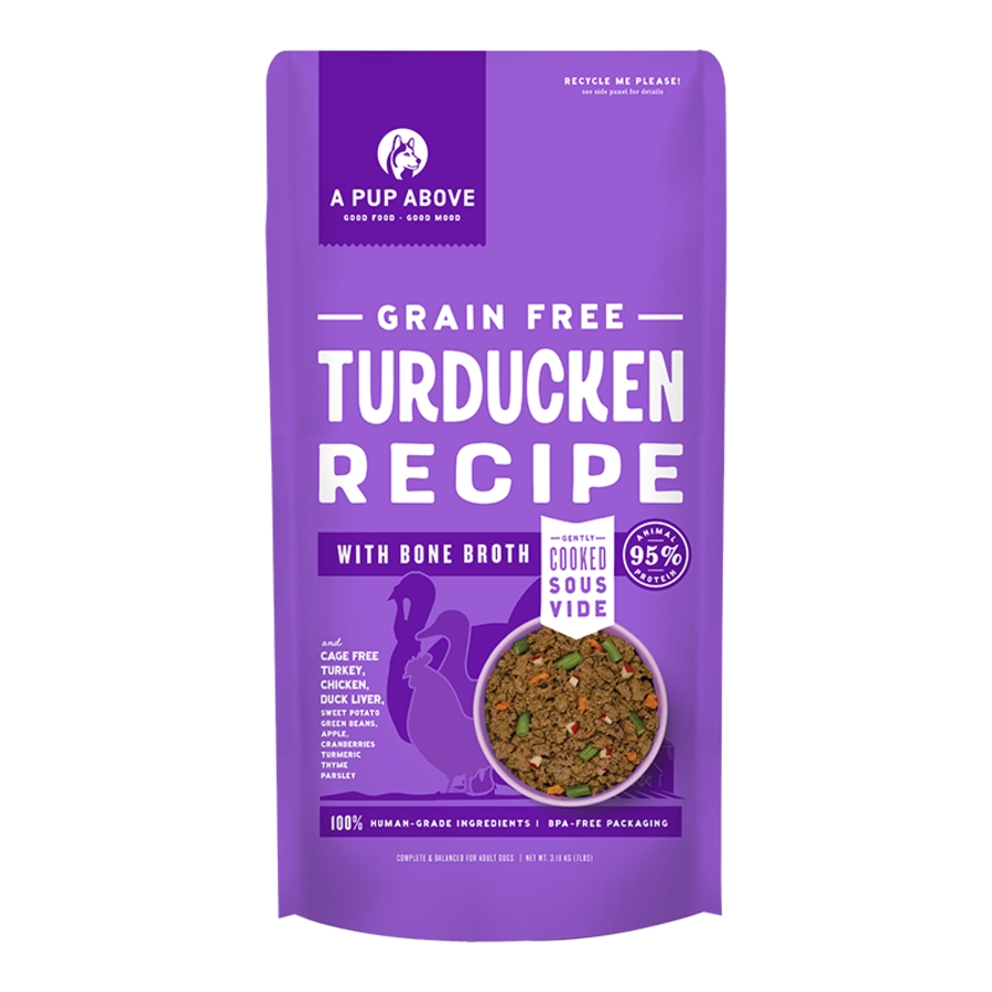 A PUP ABOVE DOG FROZEN GRAIN FREE TURDUCKEN 7LBS