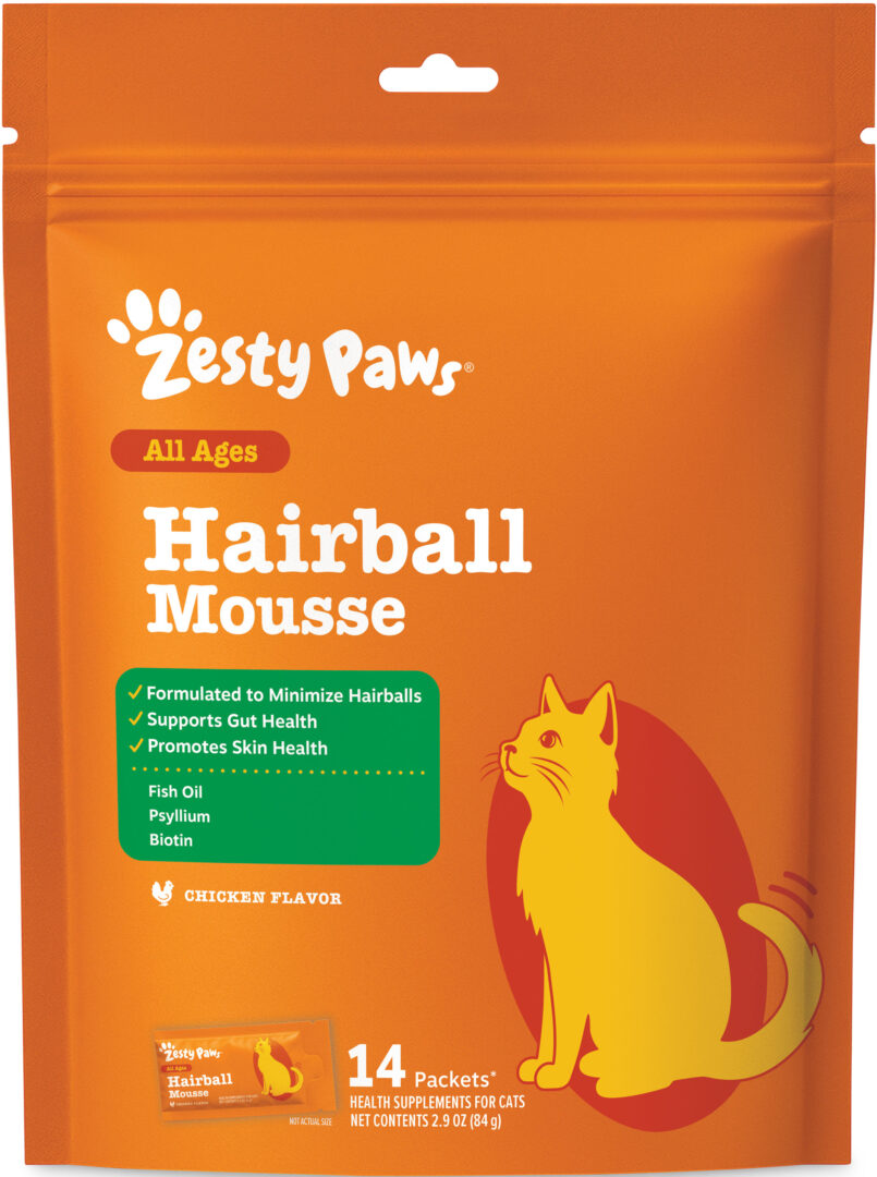 ZESTY PAWS CAT MOUSSE HAIRBALL