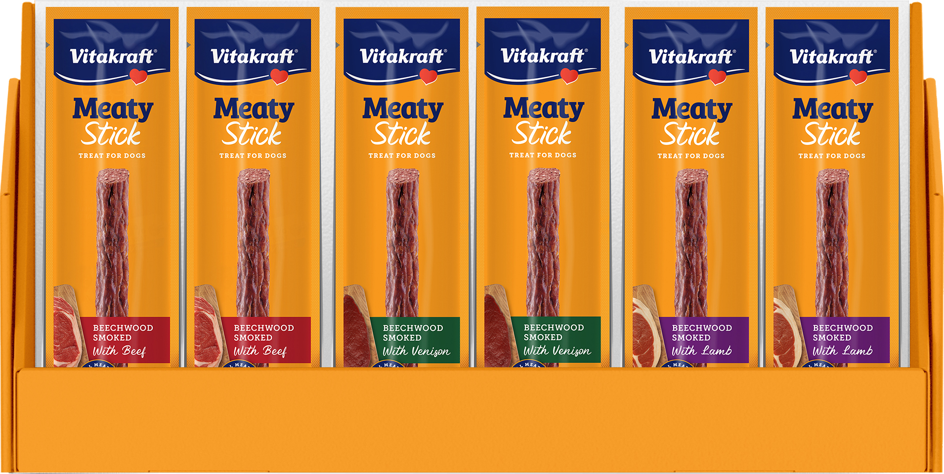 VITAKRAFT MEATY STICKS DOG TREATS DISPLAY