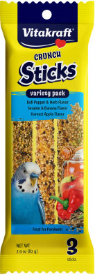VITAKRAFT CRUNCH STICKS VARIETY PK PARAKEET TREATS
