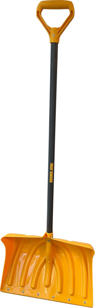 TRUE TEMPER POLY SNOW SHOVEL W/D-GRIP & WEAR STRIP