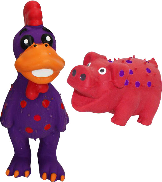 MULTIPET MINIPET GLOBKEN & GLOBLET LATEX DOG TOY
