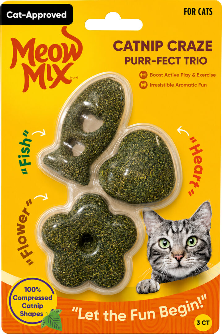 MEOW MIX CATNIP CRAZE PURR-FECT TRIO 3CT