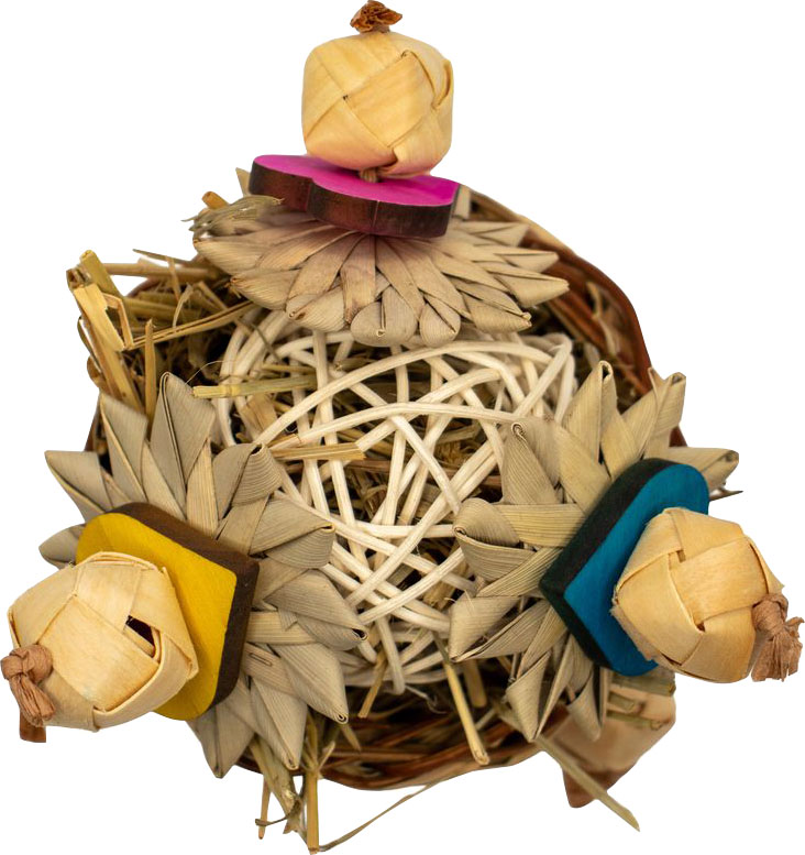 NIBBLES HEART HAVEN HAY BASKET SMALL ANIMAL TOY