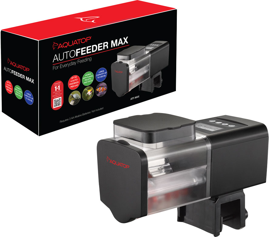 AQUATOP AUTOMATIC FISH FEEDER 1-4 FEEDINGS/DAY