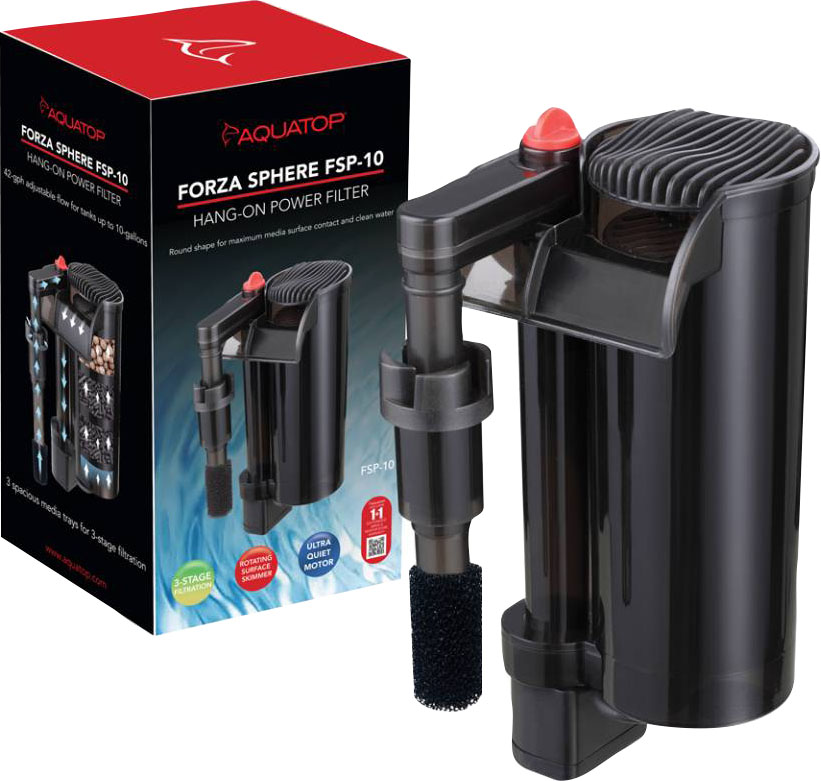 AQUATOP FORZA SPHERE HANG-ON FILTER W/SKIMMER