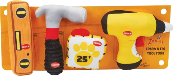 ZANIES FETCH & FIX TOOL TOYS