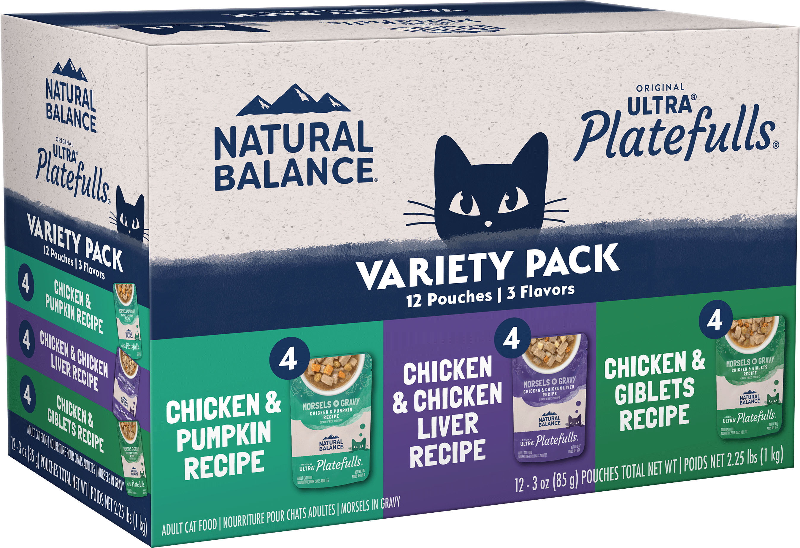 NB ORIGINAL ULTRA PLATEFULLS WET CAT FOOD VTY PK