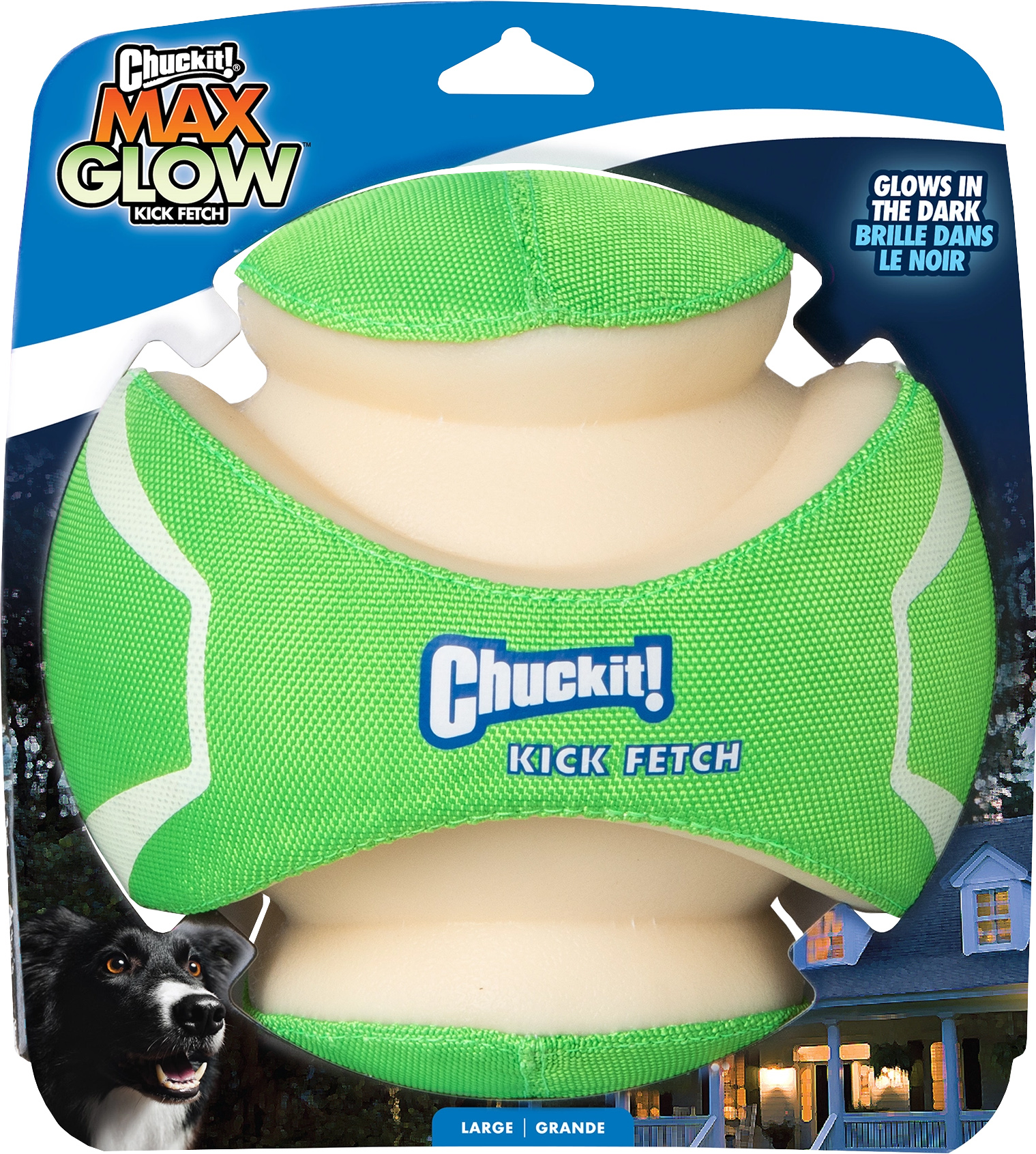 CHUCKIT! MAX GLOW KICK FETCH BALL