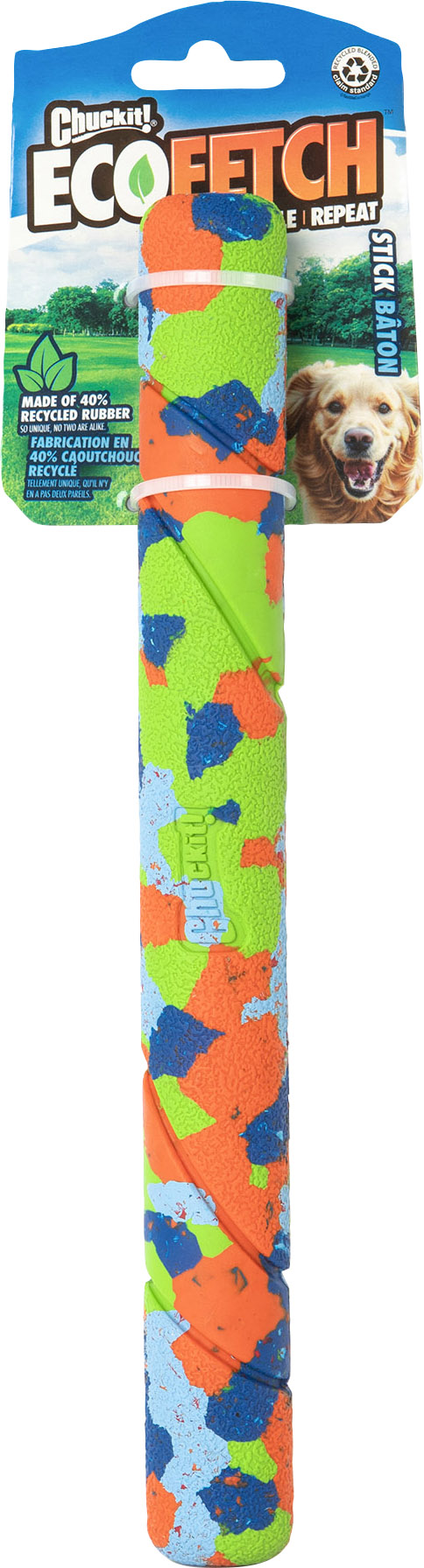 CHUCKIT! ECOFETCH RECYCLED RUBBER FETCH STICK