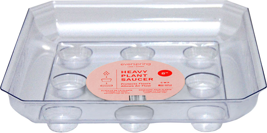EVERSPRING DESIGNER HEAVY SQUARE PLANT SAUCER