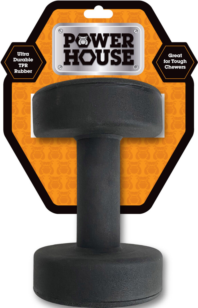 POWER HOUSE DUMBELL TPR DOG TOY