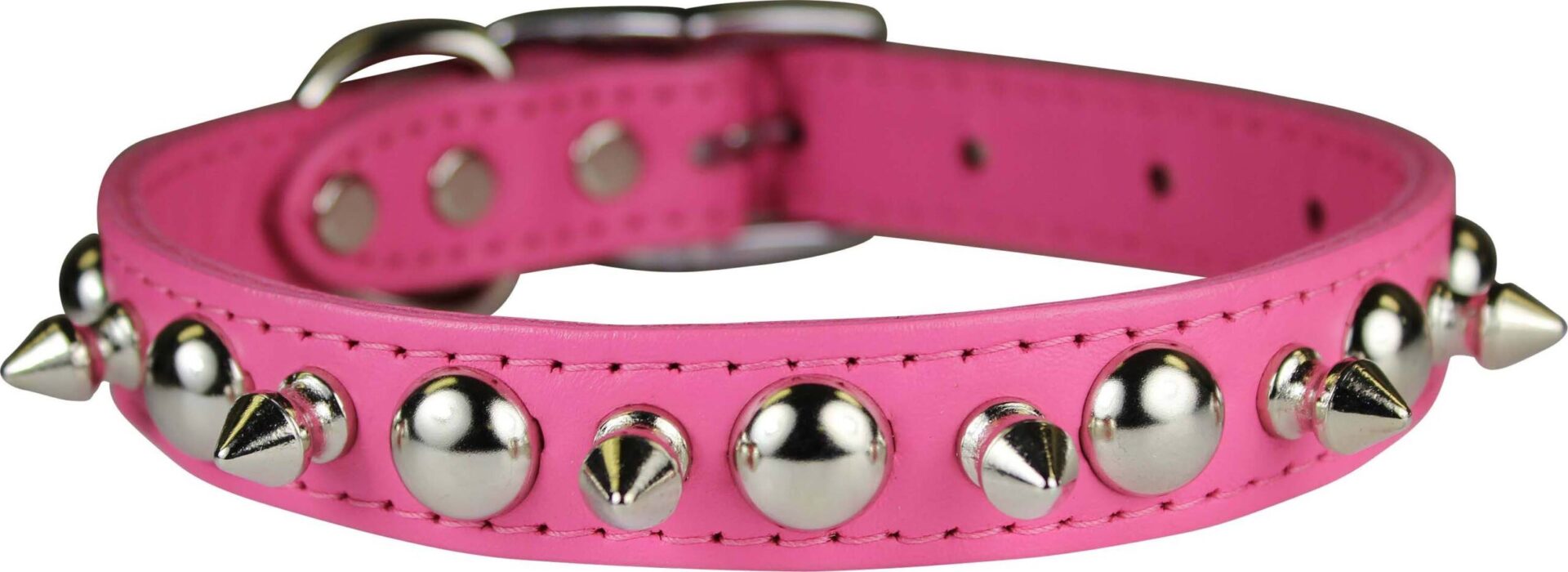 LEATHER SPIKE/STUD DOG COLLAR