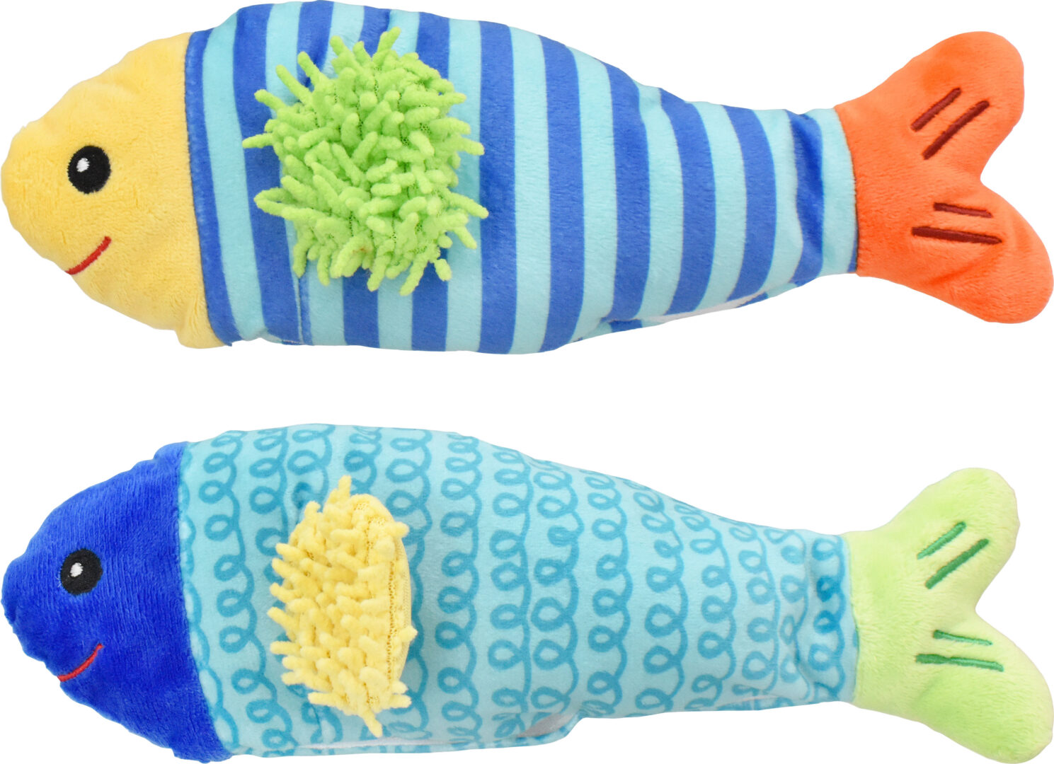 MULTIPET FINN THE FISH PLUSH CAT TOY