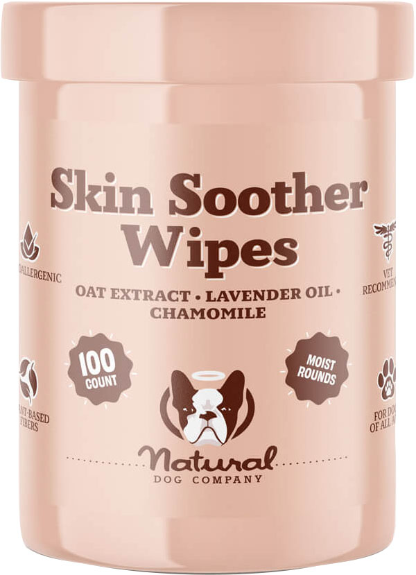 NATURAL DOG COMPANY SKIN SOOTHER WIPES JAR