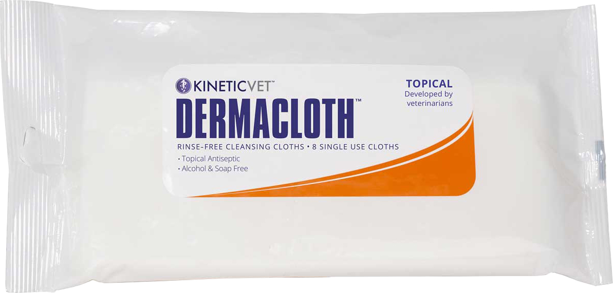 KINETICVET DERMACLOTH CLEANSING CLOTHS FOR EQUINE