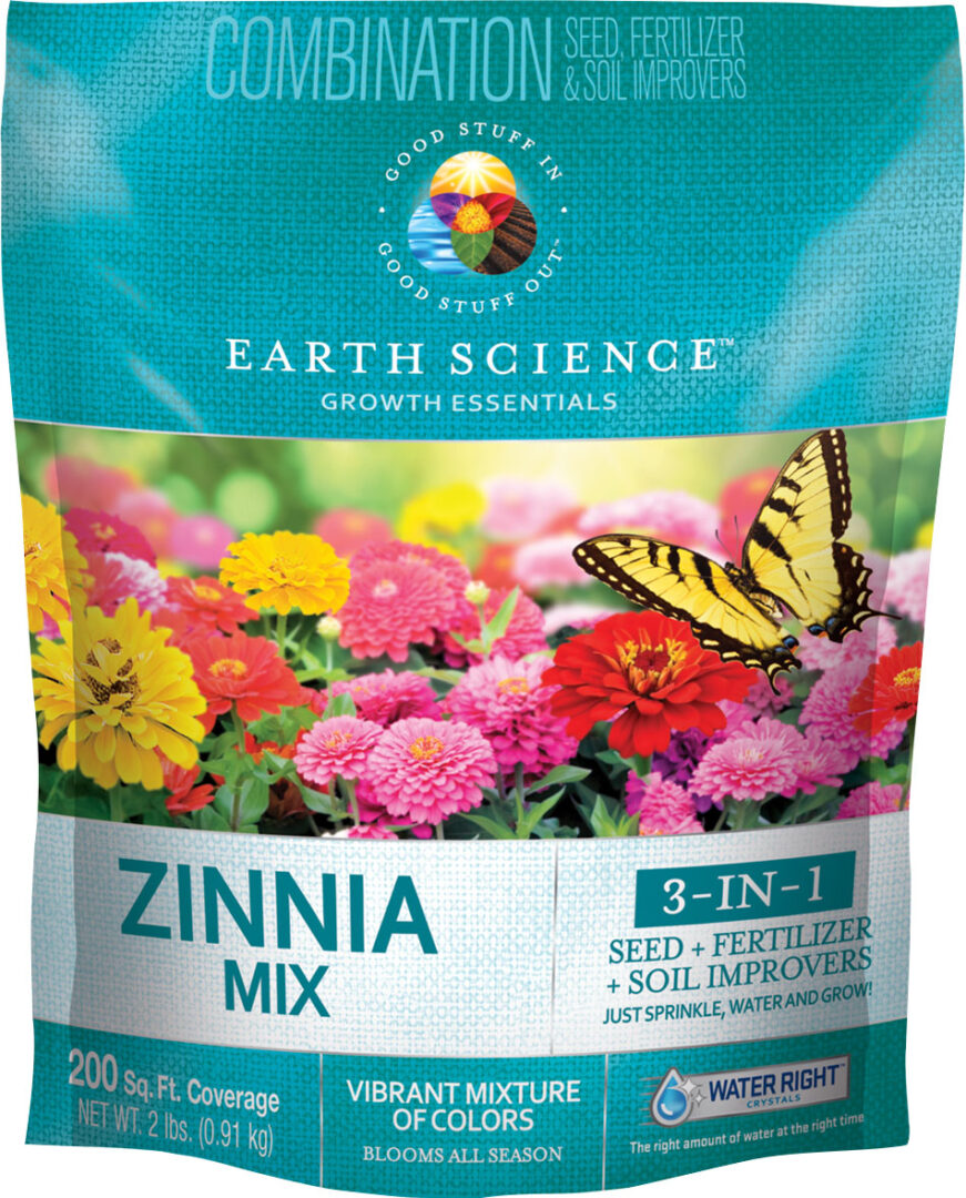 EARTH SCIENCE ZINNIA MIX 3-IN-1