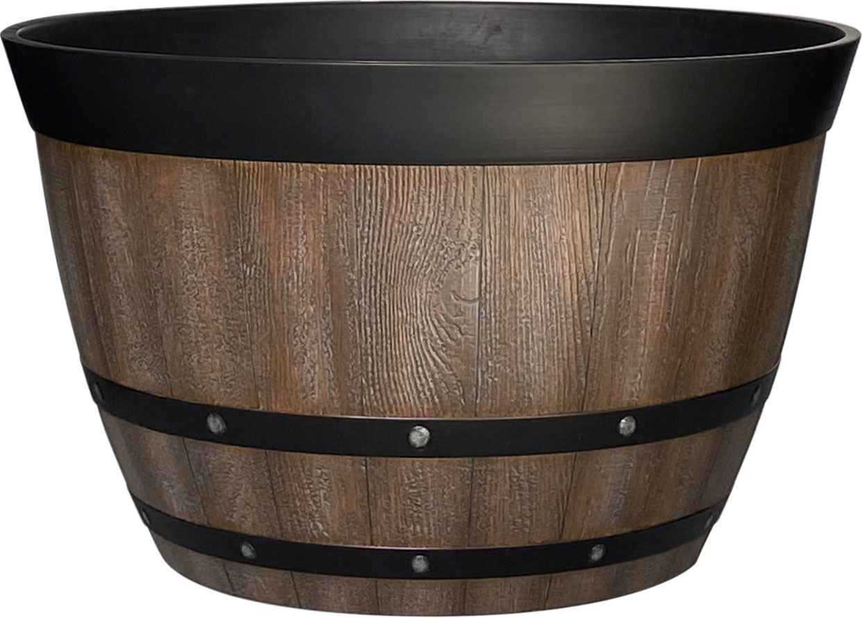 HDR WHISKEY BARREL PLANTER