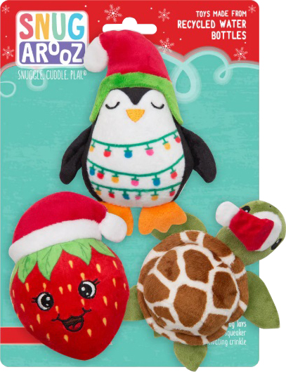 SNUGAROOZ HOLIDAY BERRY SHELLDON & MERRY PENGUIN