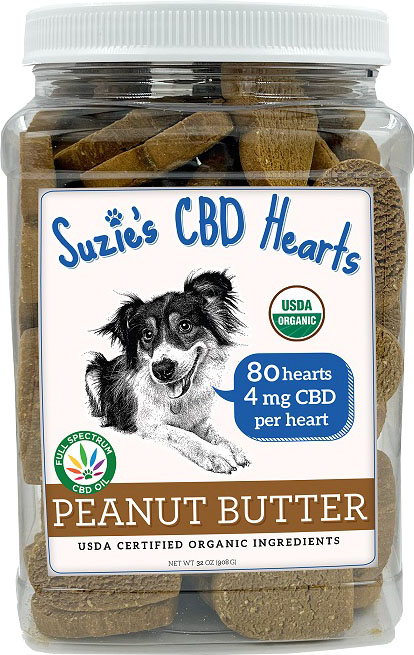 SUZIE'S CBD HEARTS FOR DOGS BULK JAR