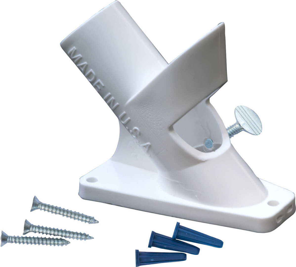 VFF WHITE 2-POSITION HDPE POLY BRACKET