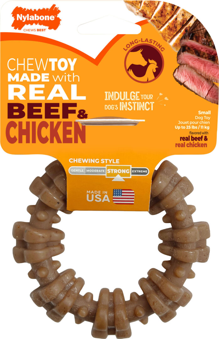 NYLABONE STRONG CHEW REAL INGREDIENT RING