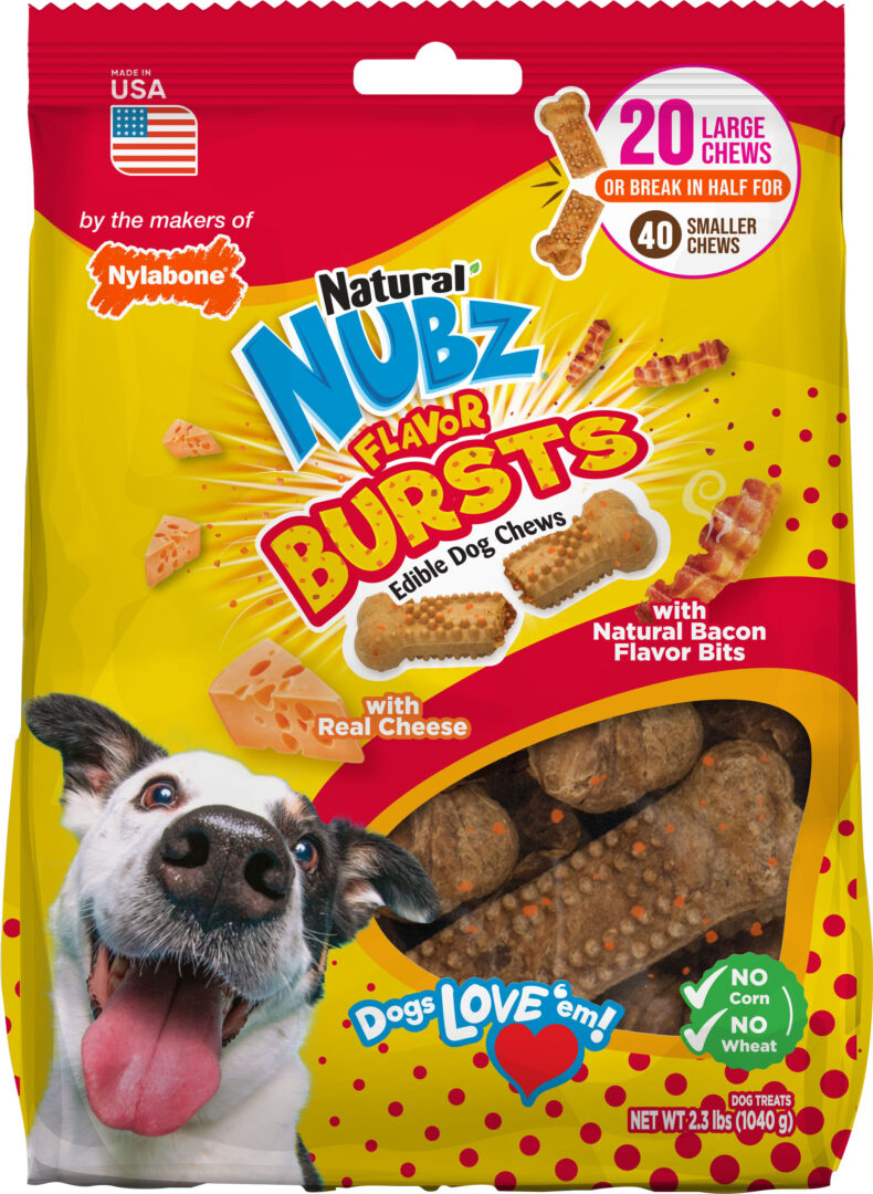 NYLABONE NUBZ FLAVOR BURSTS TREATS