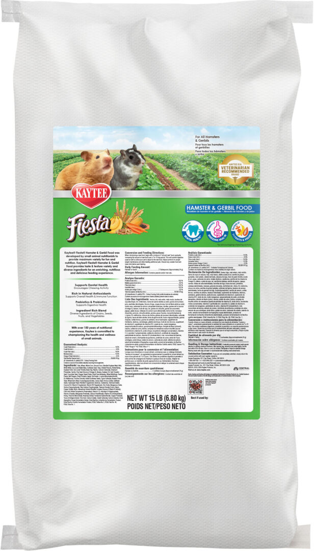 KAYTEE FIESTA HAMSTER/GERBIL FOOD