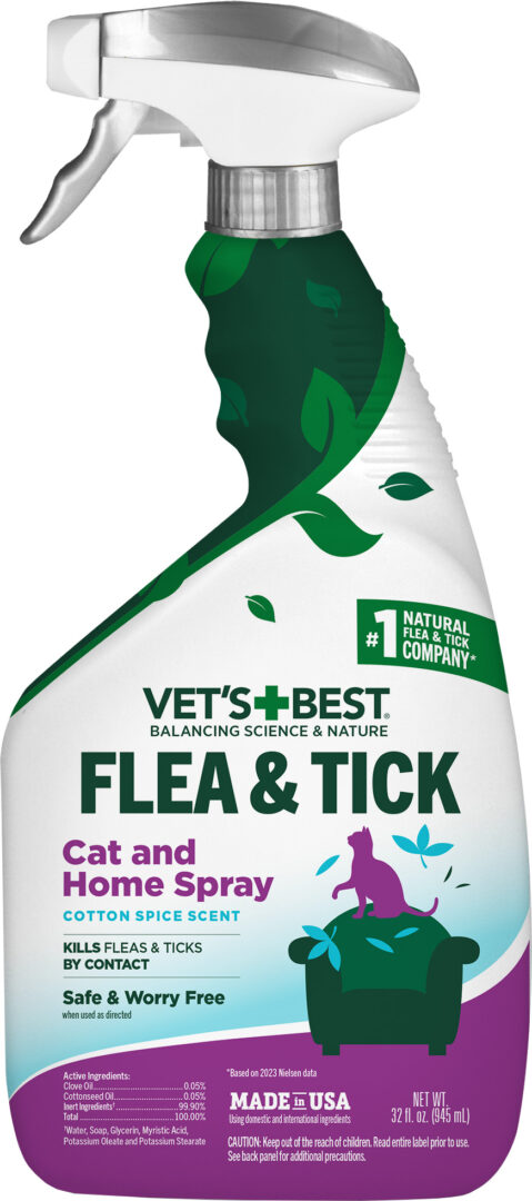 VET'S BEST FLEA & TICK CAT & HOME SPRAY