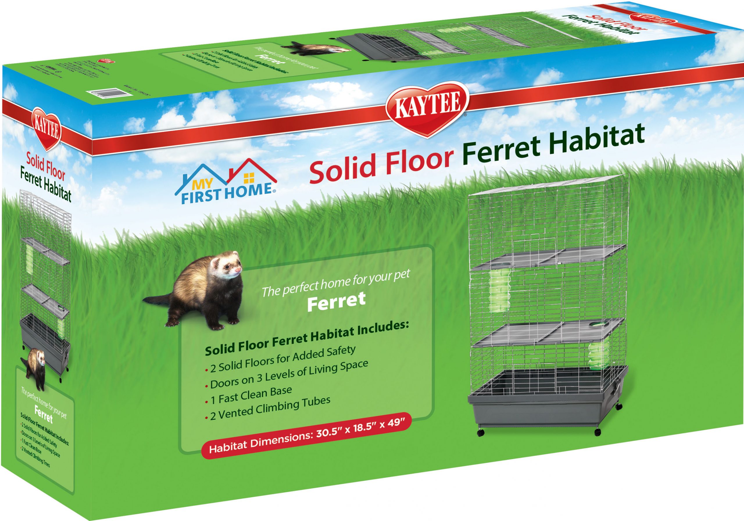 KAYTEE MY FIRST HOME SOLID FLOOR FERRET HABITAT My Pet Store and More